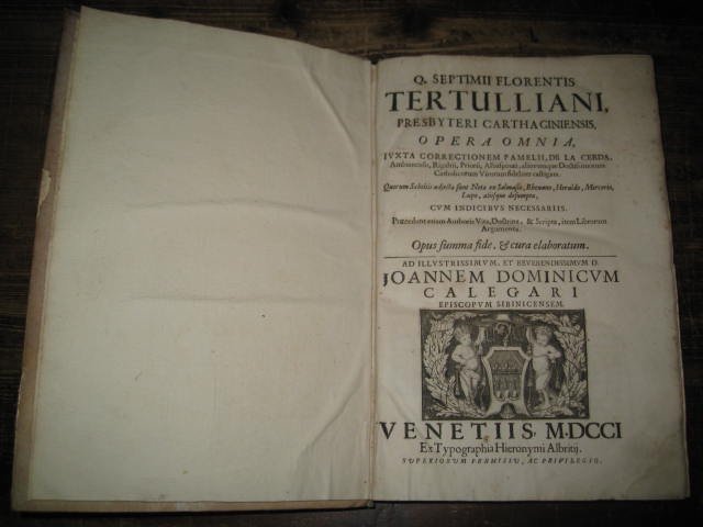 Opera Omnia juxta correctionem Pamelii, de la Cerda, Ambianensis, Rigaltii, …