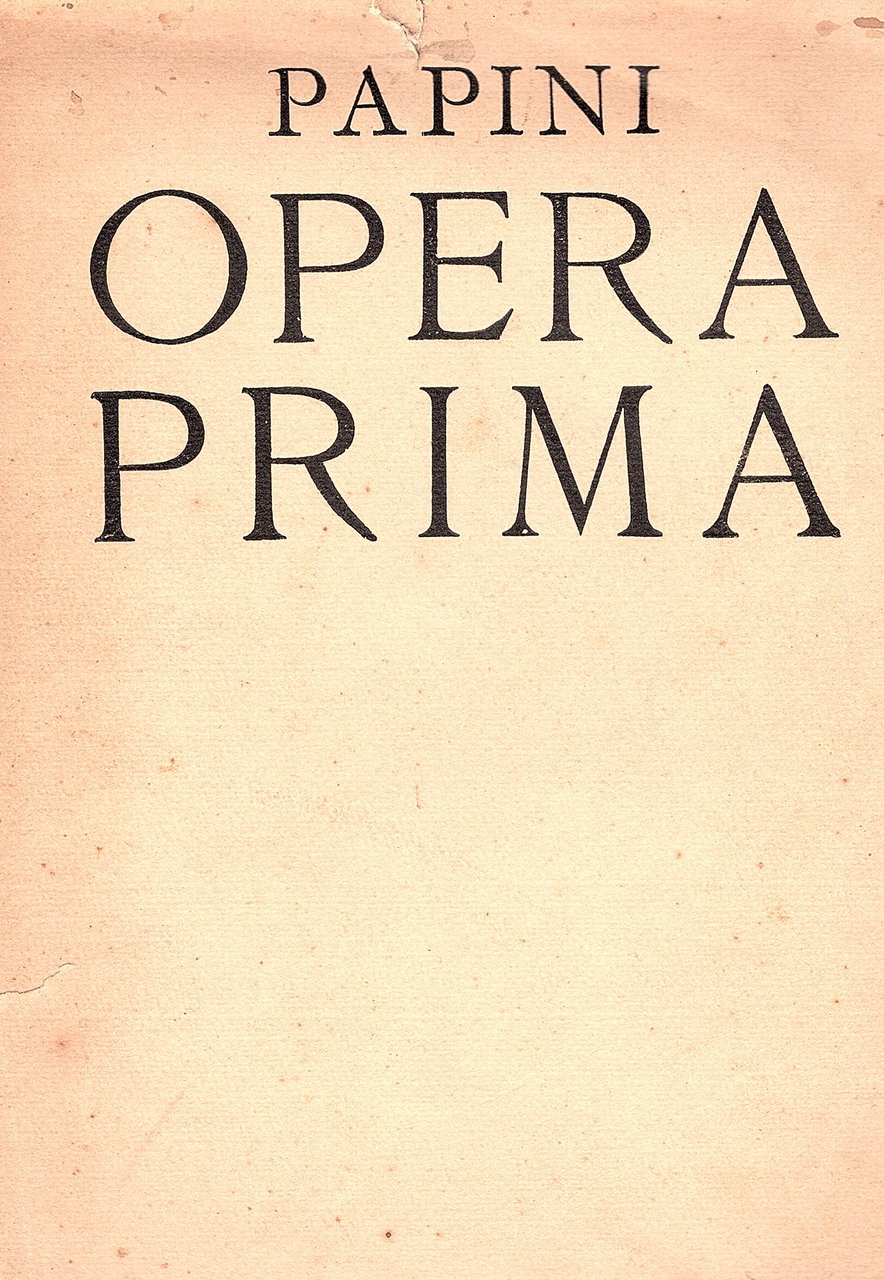 Opera prima. Venti poesie in rima e venti ragioni in …