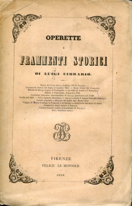 Operette e frammenti storici