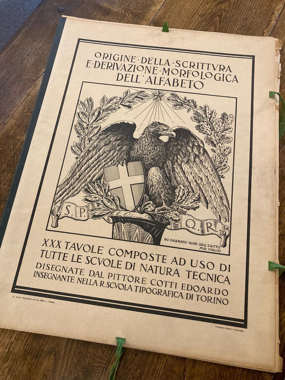 Origine della scrittura e derivazione morfologica dellalfabeto. XXX tavole composte …