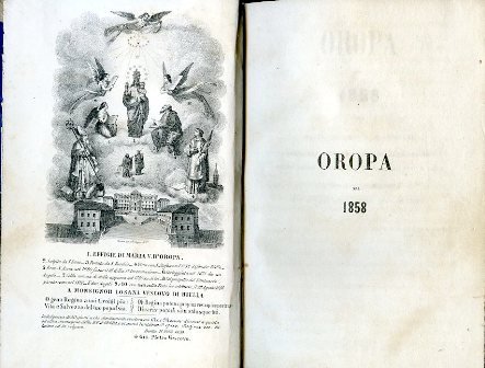 Oropa nel 1858 ossia fatti, documenti e pensieri intorno alla …