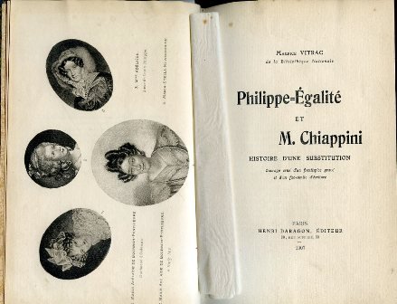 Philippe - Égalité et M. Chiappini. Histoire d'une substitution