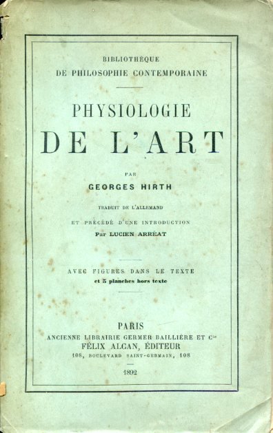 Physiologie de l'Art. Traduit de l'allemand et précédé d'une introduction …