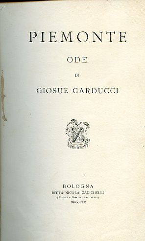 Piemonte. Ode