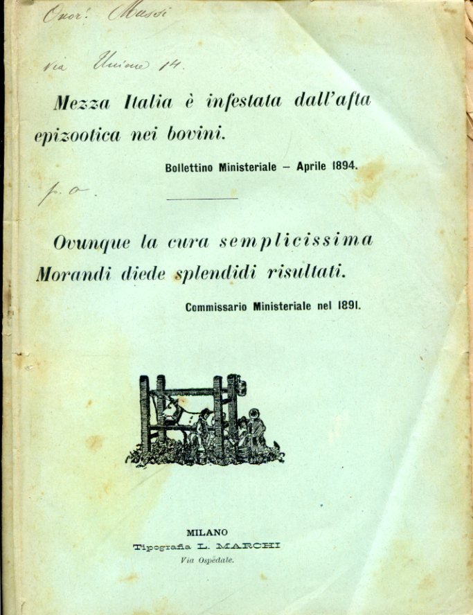 Plebiscito sulla Virtù del Timo contro l'Epizoozia nei Bovini