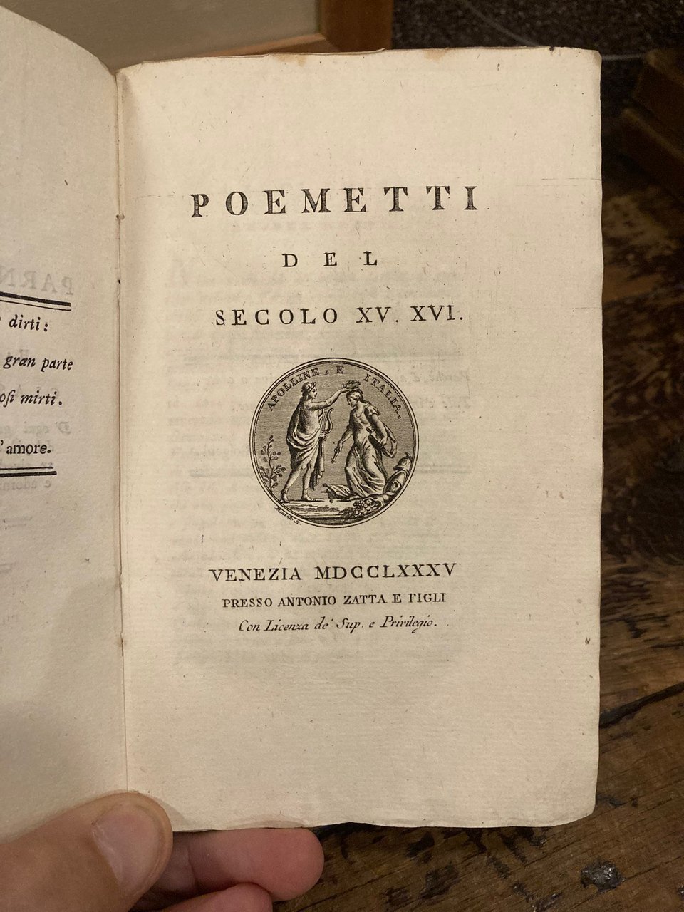 Poemetti del secolo XV. XVI