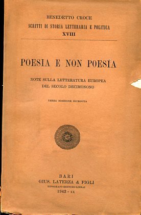 Poesia e non poesia. Note sulla letteratura europea del secolo … | Immagine principale