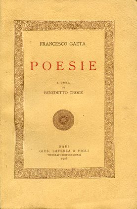 Poesie. A cura di Benedetto Croce