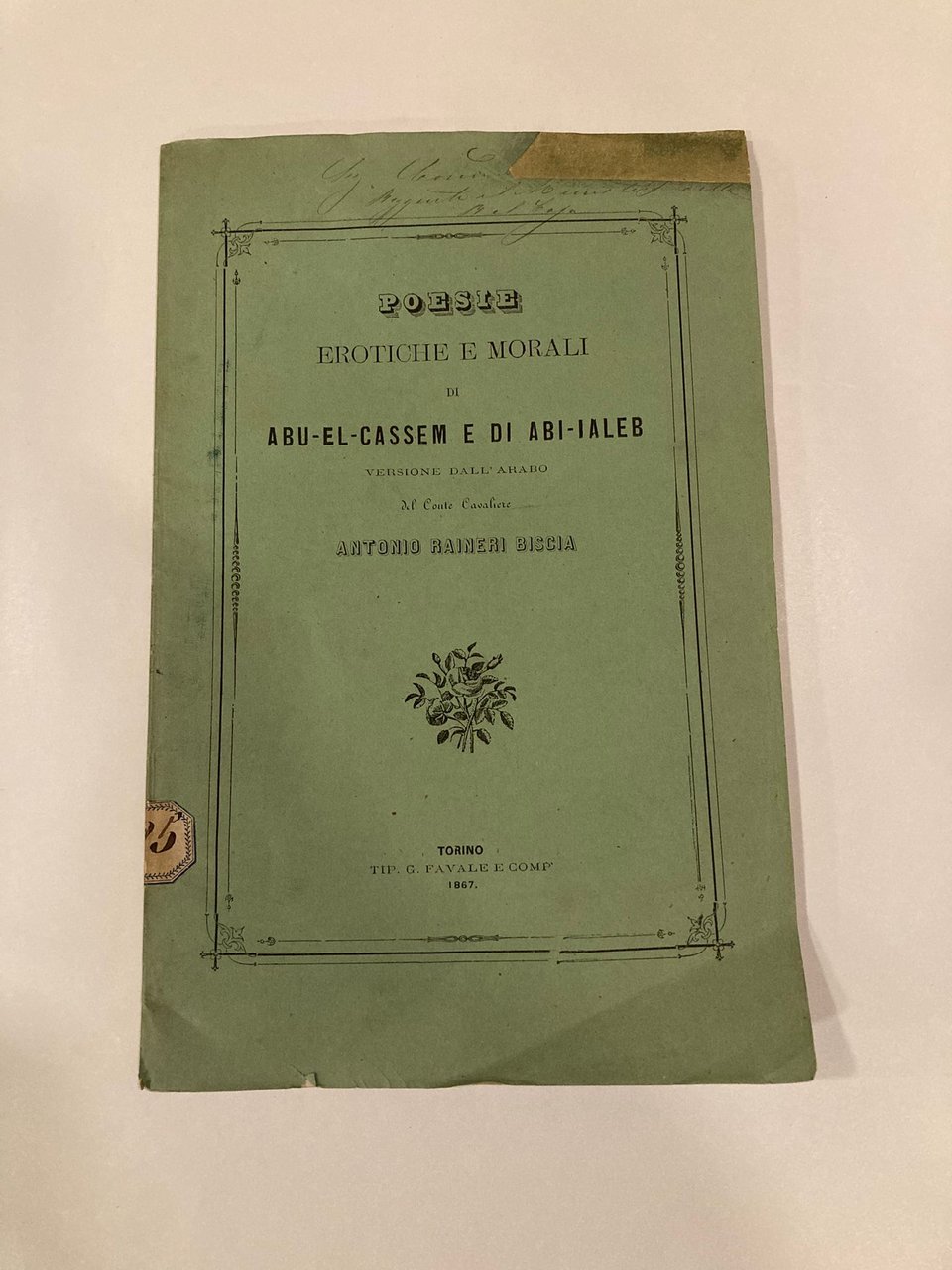 Poesie erotiche e morali di Abu - El - Cassem …
