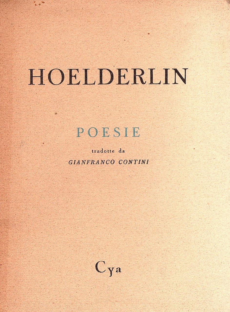 Poesie tradotte da Gianfranco Contini
