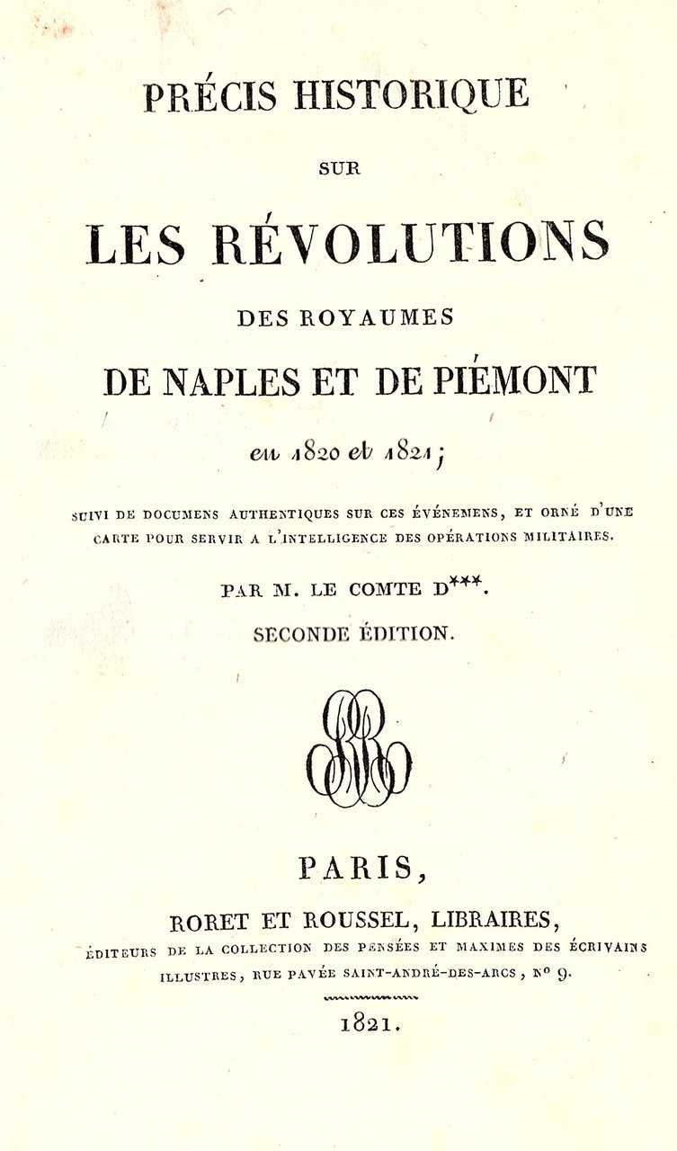 Précis historique sur les dernières révolutions des royaumes de Naples …
