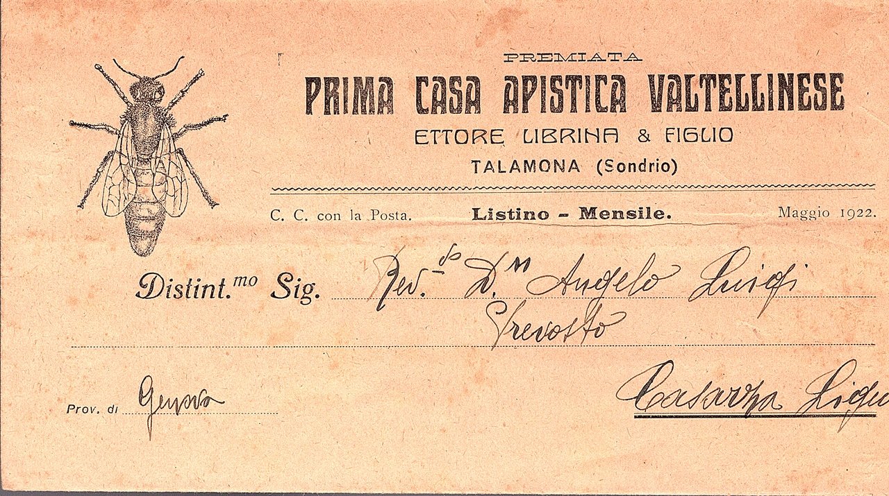 Premiata Prima Casa Apistica Valtellinese Ettore Librina & Figlio Talamona …