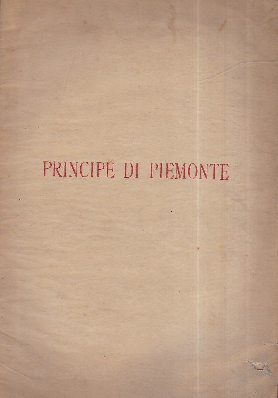 Principe di Piemonte. Ode