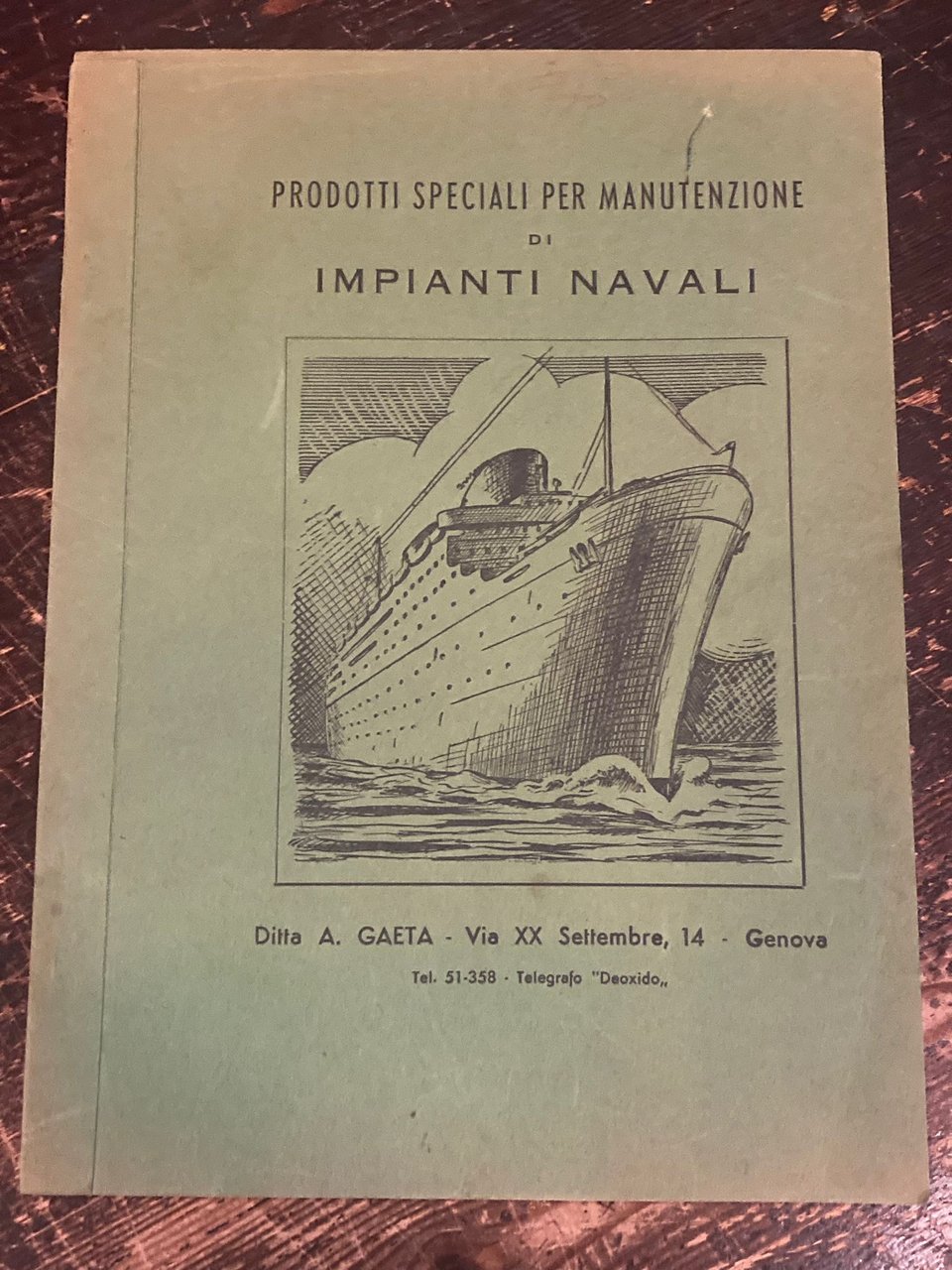 Prodotti speciali per manutenzione di impianti navali