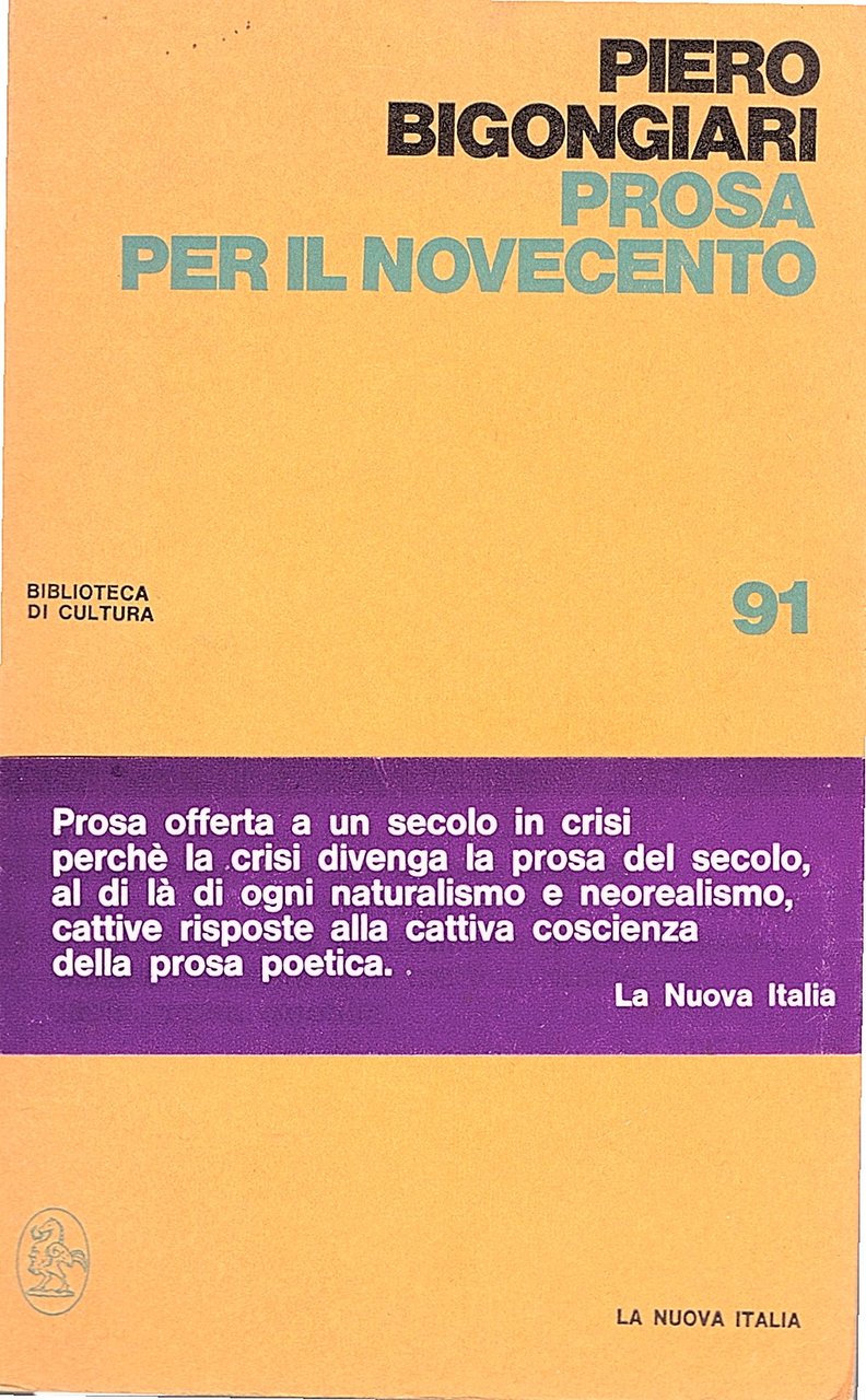 Prosa italiana per il Novecento