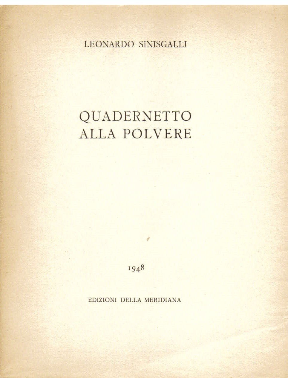 Quadernetto alla polvere