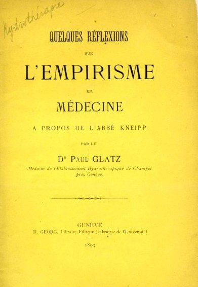 Quelques réflexions sur l'empirisme en médecine a propos de l'abbé …