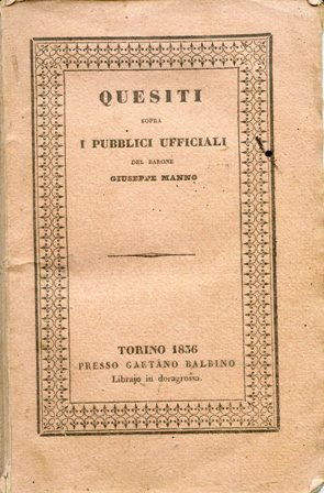 Quesiti sopra i pubblici ufficiali