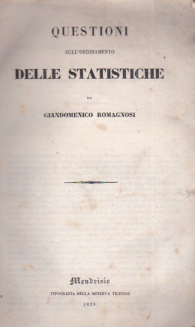 Questioni sull'ordinamento delle statistiche