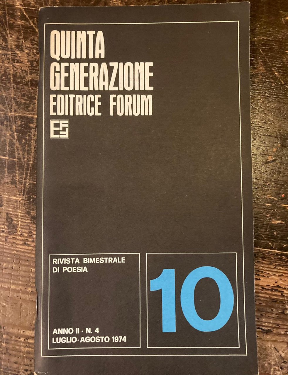 Quinta generazione, 10. Rivista Bimestrale di poesia. Anno II - …