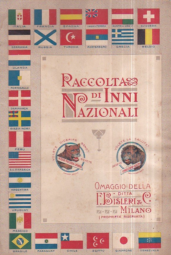 Raccolta di Inni Nazionali. Riduzioni per Pianoforte. Omaggio della Ditta …