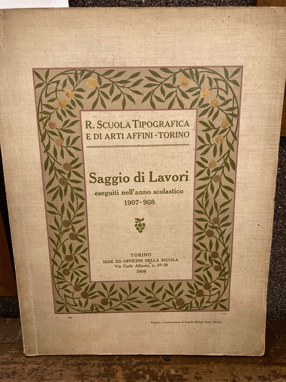 Regia Scuola Tipografica e di Arti Affini. SAGGIO DI LAVORI … | Immagine Gallery 1