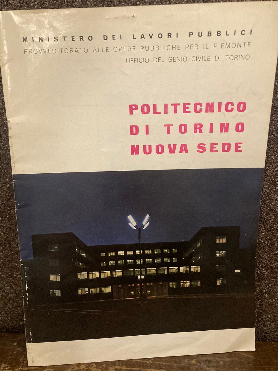 Regio Politecnico di Torino. Nuova sede. Relazione