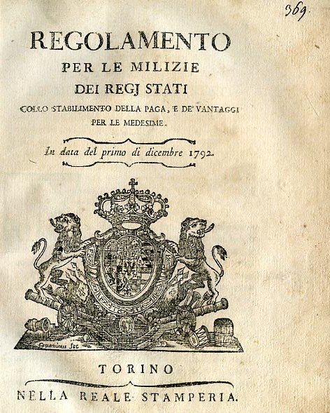 Regolamento per le Milizie dei Regj Stati collo stabilimento della … | Immagine Gallery 1