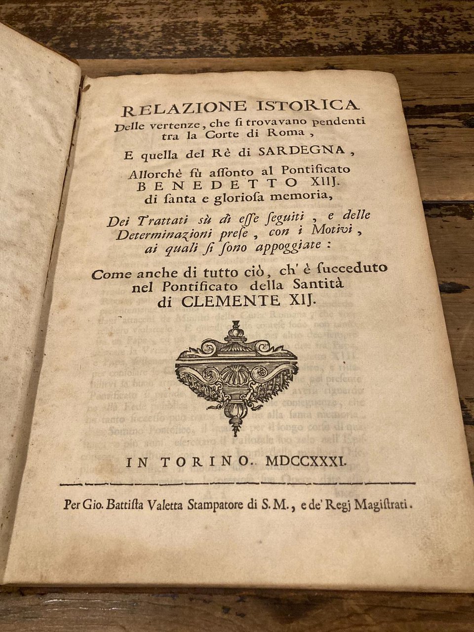 Relazione istorica delle vertenze, che si trovavano pendenti tra la …