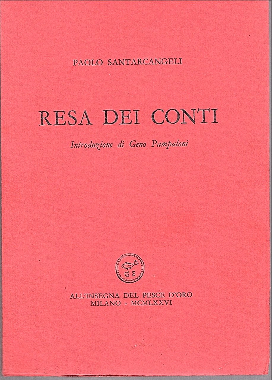 Resa dei conti. Introduzione di Geno Pampaloni