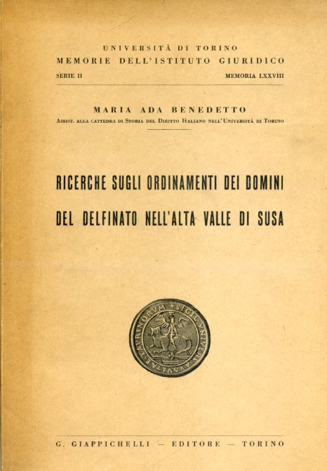 Ricerche sugli ordinamenti dei domini del delfinato nell'alta Valle di …