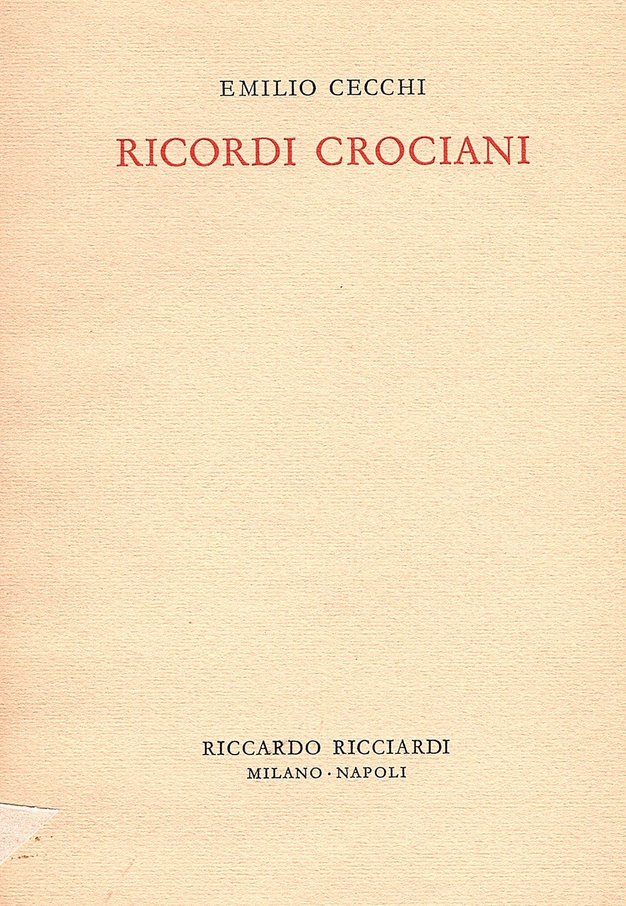 Ricordi crociani