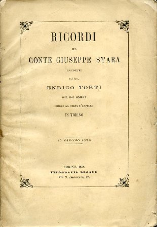 Ricordi. Raccolti dal Cav. Enrico Storti sost. procuratore generale presso …