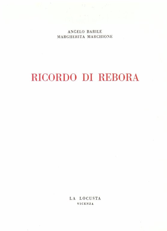 Ricordo di Rebora | Immagine Gallery 1