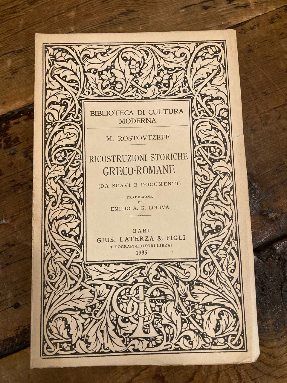 Ricostruzioni storiche greco-romane (da scavi e documenti). Traduzione di Emilio …