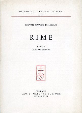 Rime. A cura di Giuseppe Brincat
