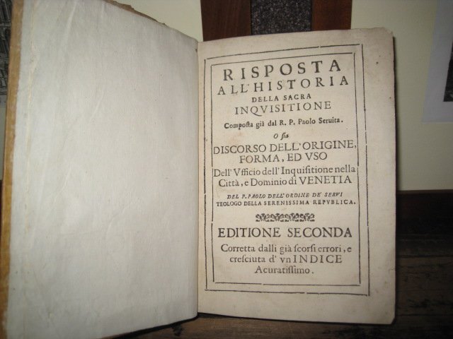 Risposta all'historia della Sacra Inquisitione composta già dal R. P. …