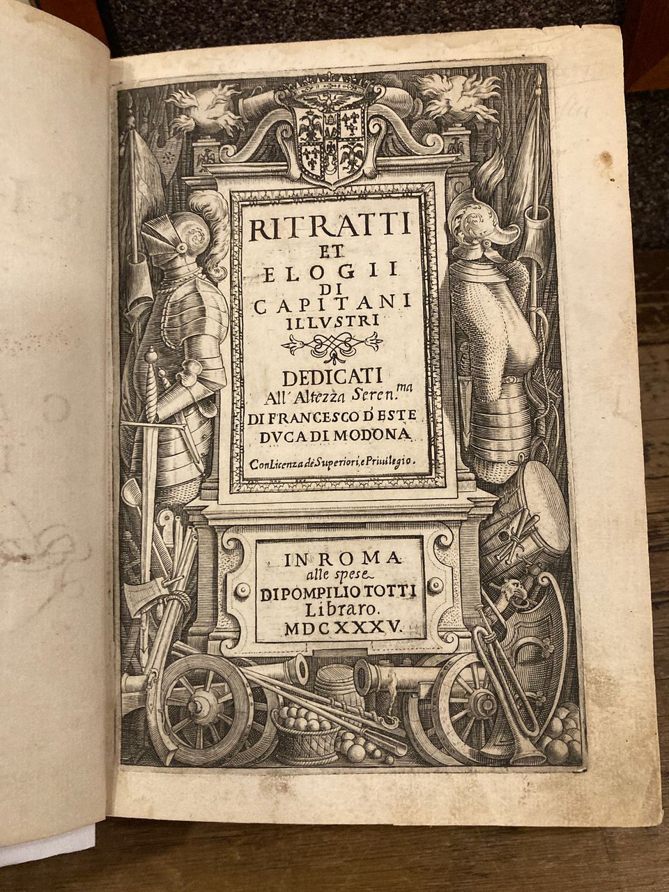 Ritratti et elogii di capitani illustri. Dedicati all'Altezza Seren.ma di …