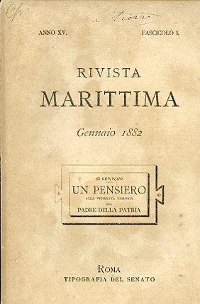 Rivista Marittima. Anno XV. Primo trimestre 1882 | Immagine principale