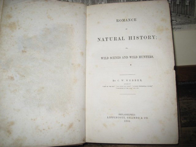 Romance of Natural History or Wild Scenes and Wild Hunters