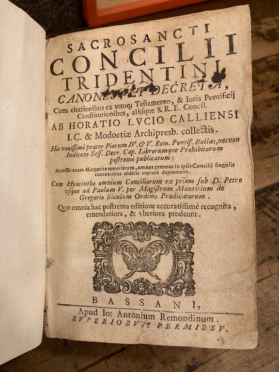 Sacrosancti Concilii Tridentini Canones, et Decreta, cum citationibus ex utroq. …