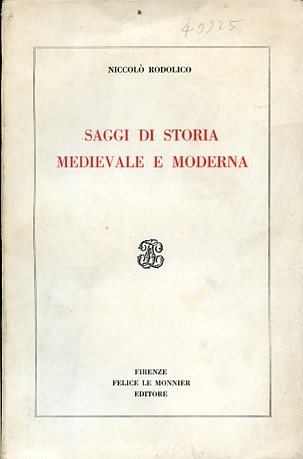 Saggi di storia medievale e moderna
