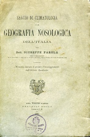 Saggio di climatologia e di geografia nosologica dell'Italia. Memoria onorata … | Immagine Gallery 1