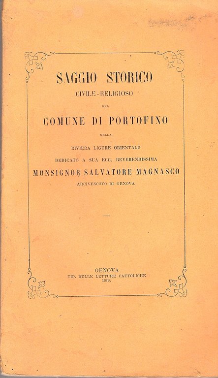 Saggio storico civile - religioso del comune di Portofino della … | Immagine Gallery 1