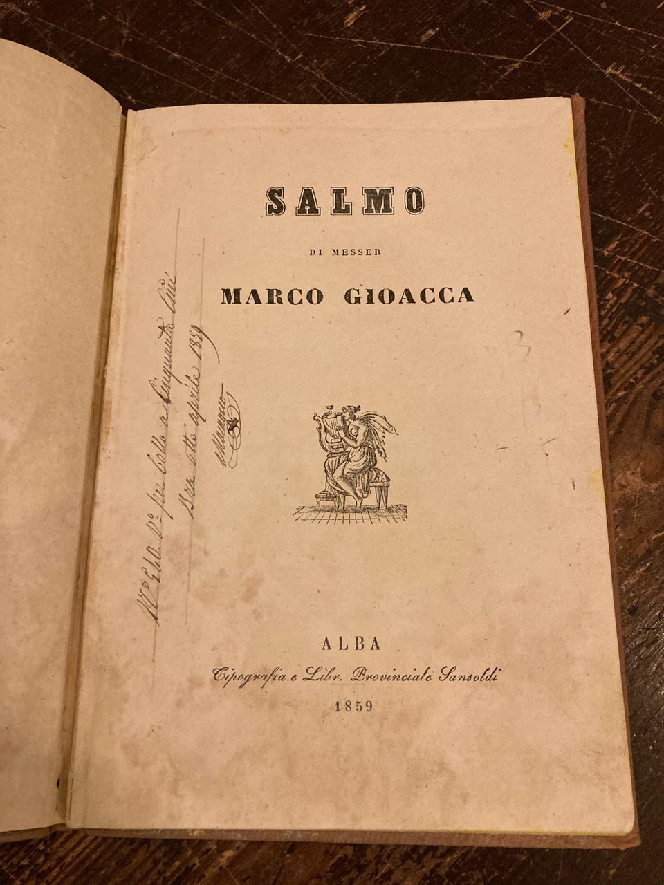 Salmo di Messer Marco Gioacca