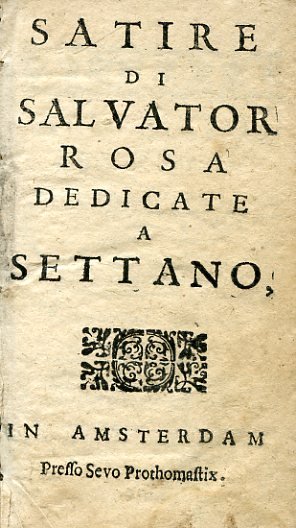 Satire di Salvator Rosa dedicate a Settano