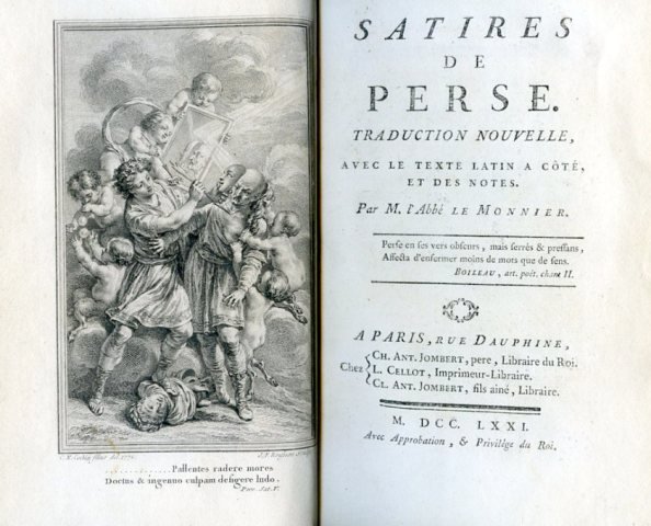 Satires de Perse. Traduction nouvelle, avec le texte latin a …