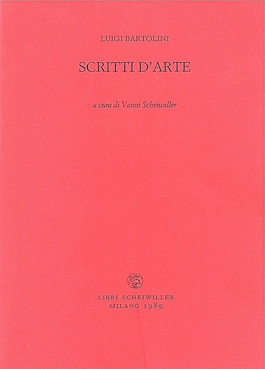 Scritti d' arte. A cura di Vanni Scheiwiller | Immagine principale