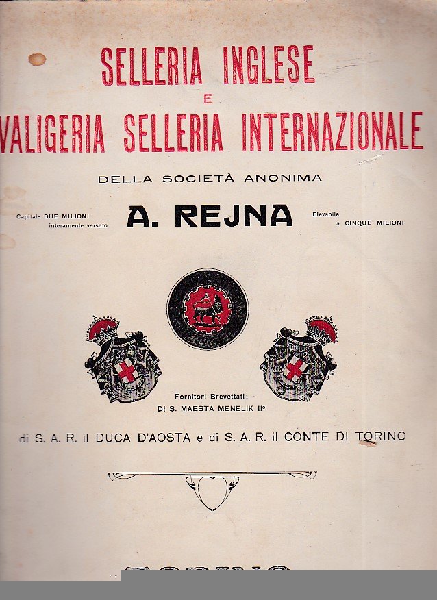 Selleria inglese e valigeria selleria internazionale della Società Anonima A. … | Immagine principale
