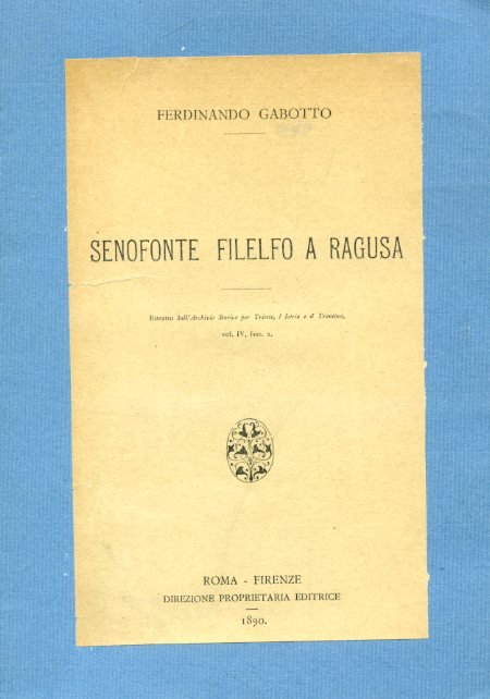 Senofonte Filelfo a Ragusa